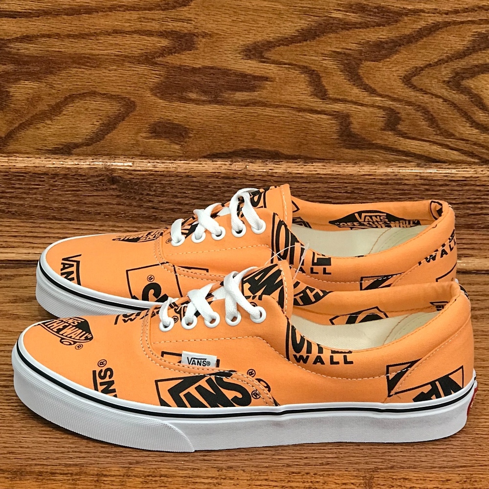 Vans Era Logo Mix Tangerine Black - Picture 1 of 8
